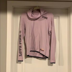 pink hoodie